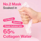 NUMBUZIN No.2 Rose PDRN Collagen Water Sheet Mask