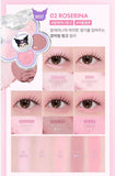 AMUSE Flora Eye Palette (+Acrylic Charm, Seal Sticker) Kuromi #02 Roserina Set