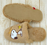 PEANUTS Snoopy Slippers Brown 1pair