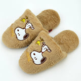 PEANUTS Snoopy Slippers Brown 1pair