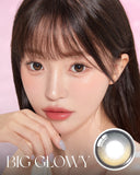 OLENS One Month Contact Lenses #Big Glowy Mocha Brown 2pcs