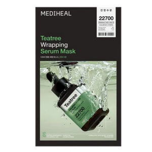 MEDIHEAL Teatree Wrapping Serum Face Mask For Trouble Calming 10pcs