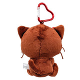 NIC Sanrio Chocolate Cat Heart Clip Keychain Maid Brown 1pc