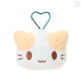 NIC Sanrio Marshmallow Cat Heart Clip Keychain Mirror White 1pc