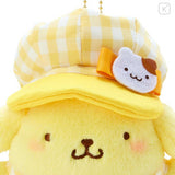 SANRIO Pompompurin Mascot Holder Gingham Casquette 1pc