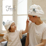 CARARI Zooie Water Absorption Hair Dry Cap - Cute Cat