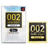 OKAMOTO 002 Condoms 0.02mm Regular Size 3pcs