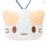 NIC Sanrio Marshmallow Cat Heart Clip Keychain Mirror White 1pc