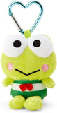 SANRIO Plush Mascot Holder with Heart Carabiner - Kerokerokeroppi 1pc