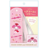 SANRIO Compact Hair Comb & Mirror Set My Melody 1pc