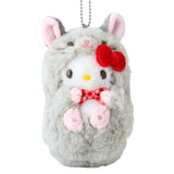 SANRIO Hello Kitty# Forest Small Animal Mascot Holder Plush Keychain 1pc