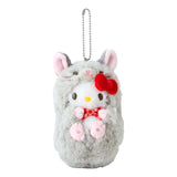 SANRIO Hello Kitty# Forest Small Animal Mascot Holder Plush Keychain 1pc