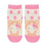 SANRIO Original Fluffy Socks - Pink Hello Kitty / Bear 23~25cm 1 pair