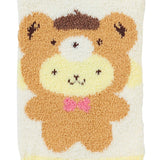 SANRIO Original Fluffy Socks - Pompompurin / Bear 23~25cm 1pair