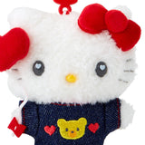 SANRIO Hello Kitty Mascot Holder Keychain- Denim Patch 1pc