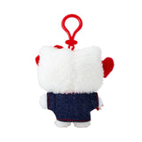 SANRIO Hello Kitty Mascot Holder Keychain- Denim Patch 1pc