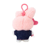 SANRIO My Melody #Denim Patch Mascot Holder Plush Keychain 1pc