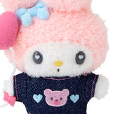 SANRIO My Melody #Denim Patch Mascot Holder Plush Keychain 1pc