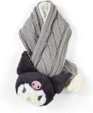 SANRIO Original Warm Knitted Scarf Kuromi 1pc