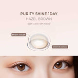 OLOLA 1 day Contact Lens #Purity Shine Hazel Brown 10pcs