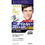 DARIYA Salon De Pro Men's Speedy Cream Natural Gray Hair Dye Black #7 1pc