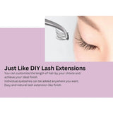 D-UP Quick Extension False Eyelashes #06 V Type Volume 120Pcs