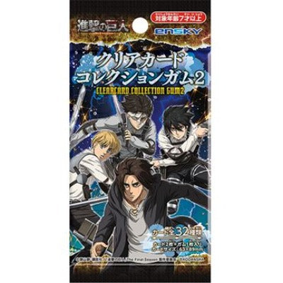 ENSKY Attack On Titan Clear Card Collection Gum 1pc