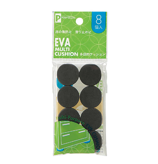 PONY Multipurpose EVA cushion 8pcs (diameter 3cm)