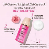 MENOKIN Rose Pdrn+nad 30s Quick Bubble Mask 95ML
