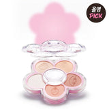 AMUSE Flora Eye Palette (+Acrylic Charm, Seal Sticker) My Melody #01 Flora Peach Set
