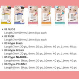 D-UP Quick Extension False Eyelashes #03 A Type 120Pcs