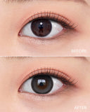 OLENS One Month Contact Lenses #Big Glowy Gray 2pcs