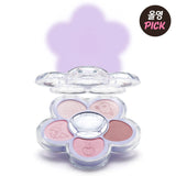 AMUSE Flora Eye Palette (+Acrylic Charm, Seal Sticker) Kuromi #02 Roserina Set