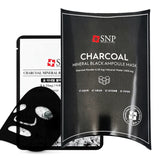 SNP 木炭矿物质黑色安瓶面膜 10 片