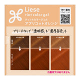 KAO LIESE Black Hair Dye Apricot Orange