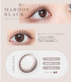 ENVIE Daily Contact Lenses #Maroon Black 10pcs
