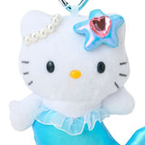 SANRIO Hello Kitty Fantasy Collection Mermaid Blue Plush Keychain 1pc