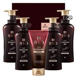 RYO Anti Hair Loss Hair Care Set (Shampoo 490ml*4, Treatment 300ml*1)