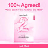 NUMBUZIN No.2 Rose PDRN Collagen Water Sheet Mask