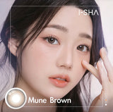 I-SHA 1 Month Contact Lenses  #Oriana Mune Brown 1Pc