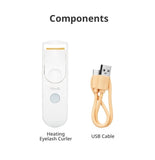 FILLIMILLI Heating Eyelash Curler USB Type Wide Fit 1pc