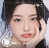 I-SHA 1 Month Contact Lenses #Oriana Mune Gray 1Pc