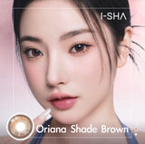 I-SHA 1 Month Contact Lenses #Oriana Shade Brown 1Pc