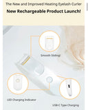 FILLIMILLI Heating Eyelash Curler USB Type Wide Fit 1pc