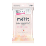 KAO Merit Hair Dry Shampoo Sheet (Peach Scent) 12pcs