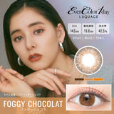 EVER COLOR Daily Contact Lenses #Foggy Chocolate 10pcs