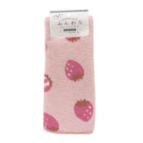 WATTS Fluffy Face Towel Strawberry Pattern 1pc