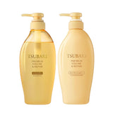 OSHIMA TSUBAKI Volume & Repair Shampoo & Conditioner Pump Pair Set 450mL+ 450mL