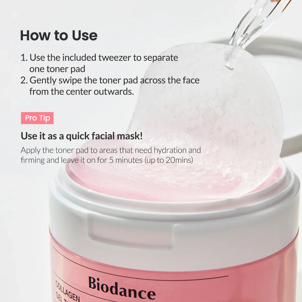 BIODANCE Collagen Gel Toner Pads 60Pcs