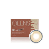 OLENS One Month Contact Lenses #Nella Ash Beige 2pcs